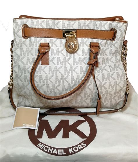 michael kors vanilla monogram satchel|macy's Michael Kors.